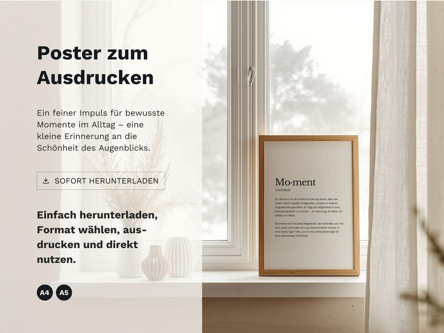 Poster „Moment“ zum Ausdrucken