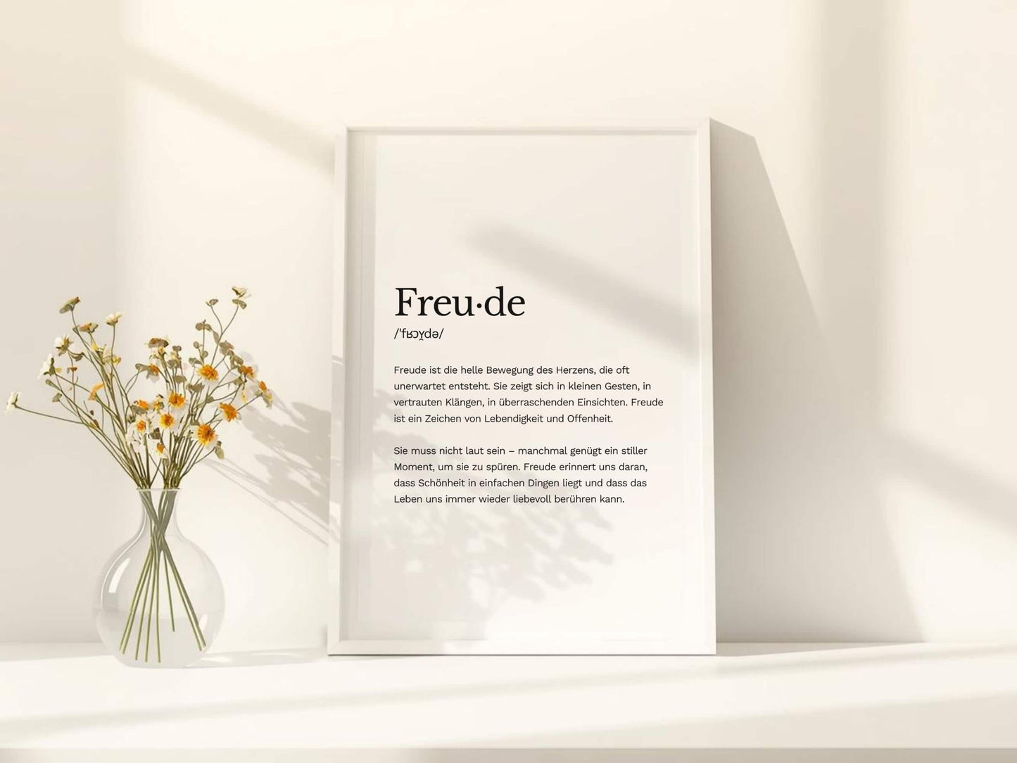 Poster „Freude“ zum Ausdrucken