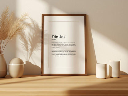 Poster „Frieden“ zum Ausdrucken