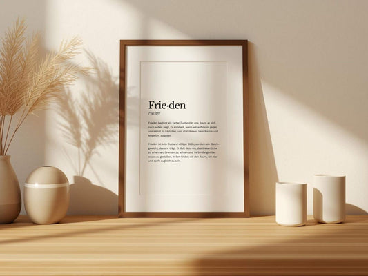 Poster „Frieden“ zum Ausdrucken