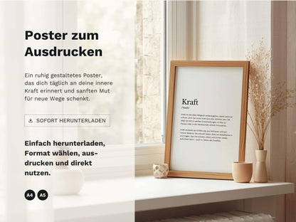 Poster „Kraft“ zum Ausdrucken