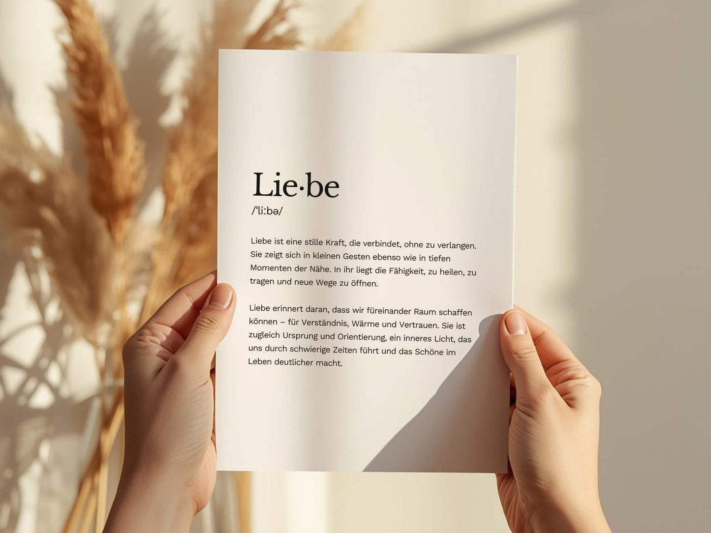 Poster „Liebe“ zum Ausdrucken