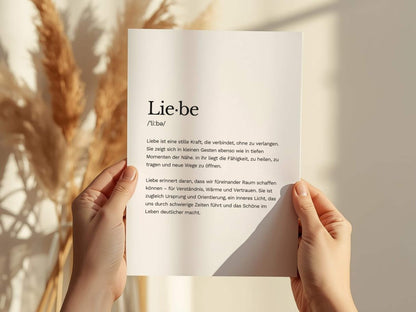 Poster „Liebe“ zum Ausdrucken