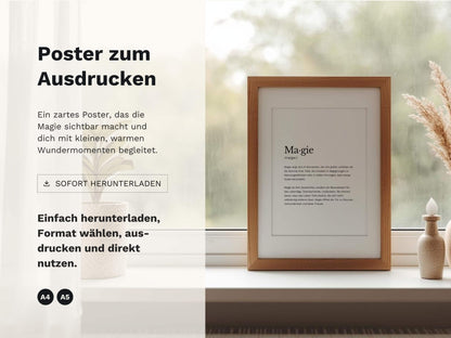 Poster „Magie“ zum Ausdrucken