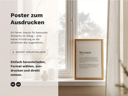 Poster „Moment“ zum Ausdrucken