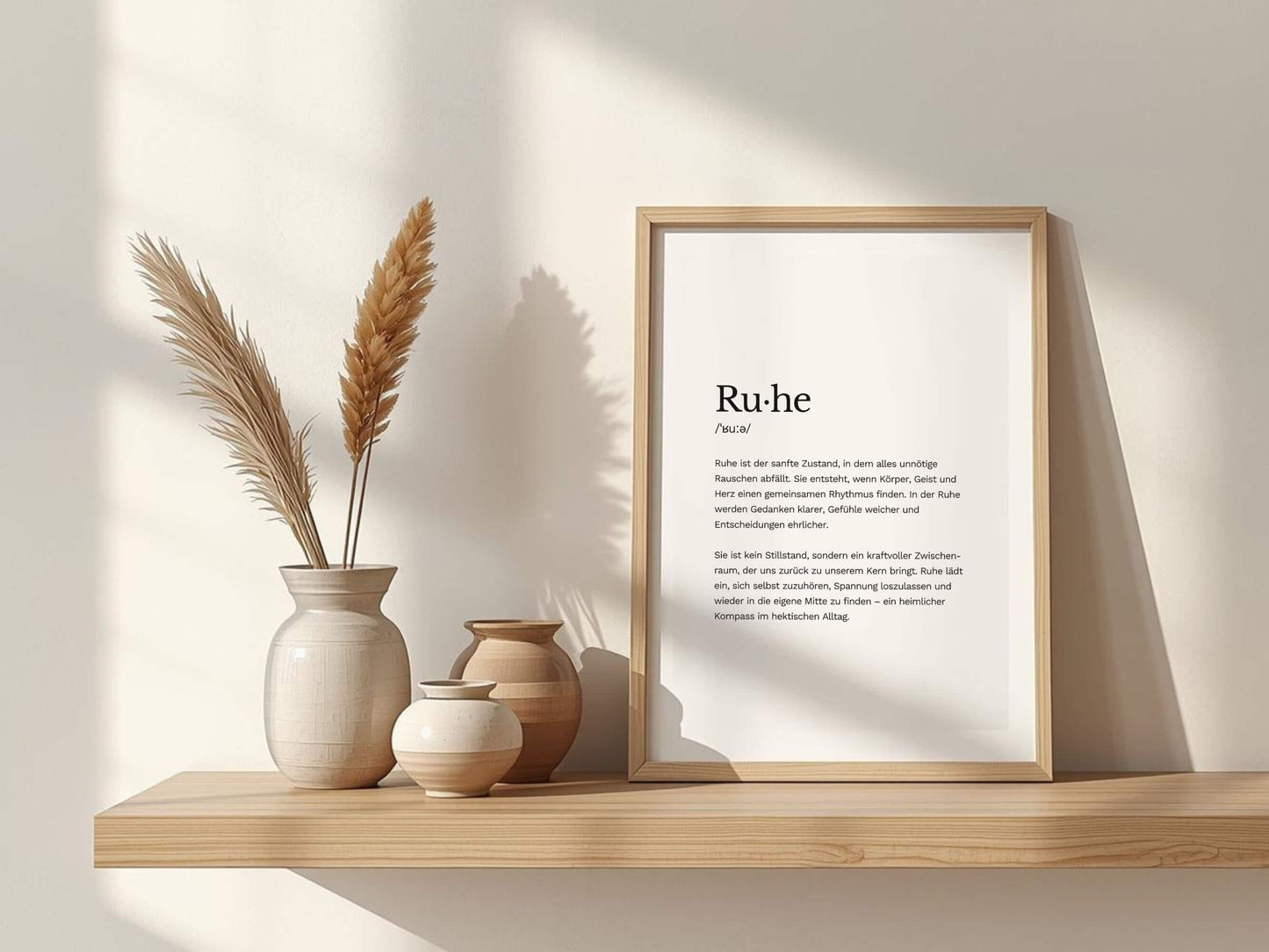 Poster „Ruhe“ zum Ausdrucken