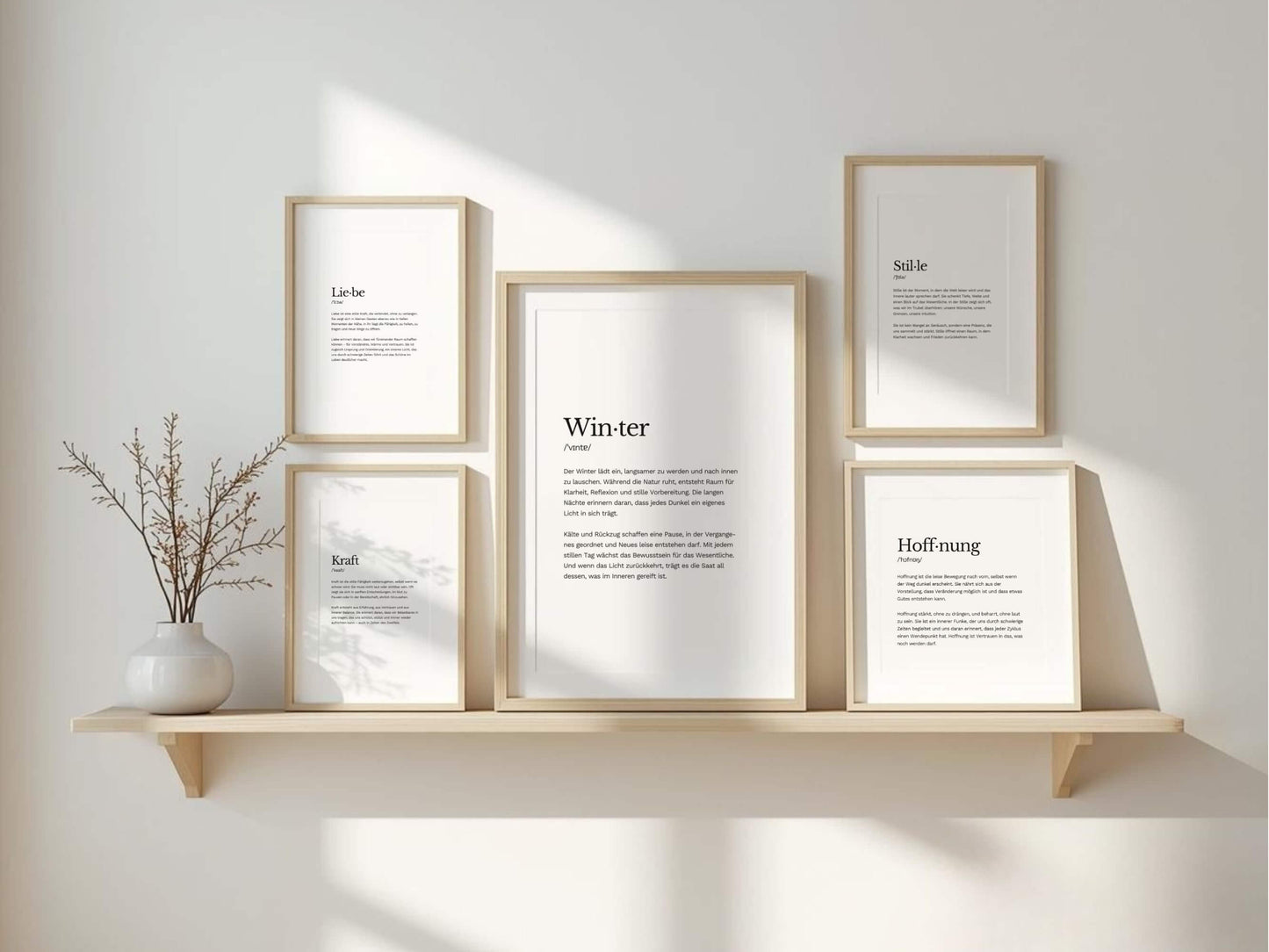 Poster-Set „Wintersehnsucht“ | 16 Poster zum Ausdrucken