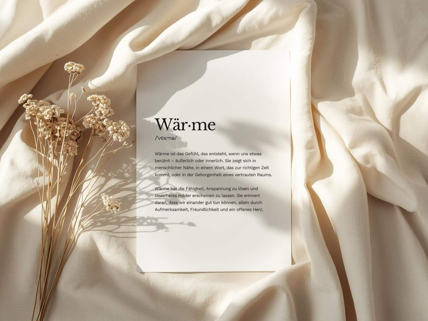 Poster „Wärme“ zum Ausdrucken