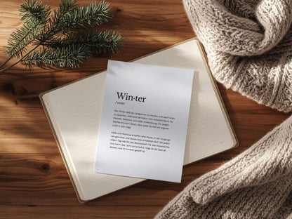Poster „Winter“ zum Ausdrucken