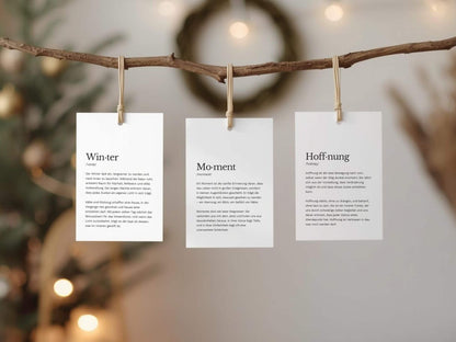 Baumkarten-Set „Wintersehnsucht“ | 16 Motive