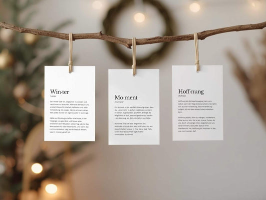 Baumkarten-Set „Wintersehnsucht“ | 16 Motive